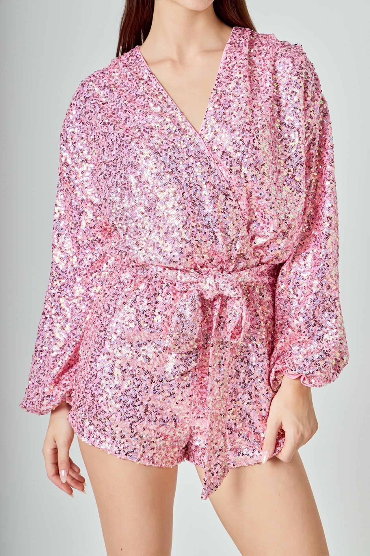 ENDLESS ROSE - Sequin Romper - ROMPERS available at Objectrare