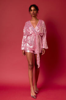 ENDLESS ROSE - Sequin Romper - ROMPERS available at Objectrare