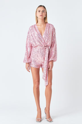 ENDLESS ROSE - Sequin Romper - ROMPERS available at Objectrare