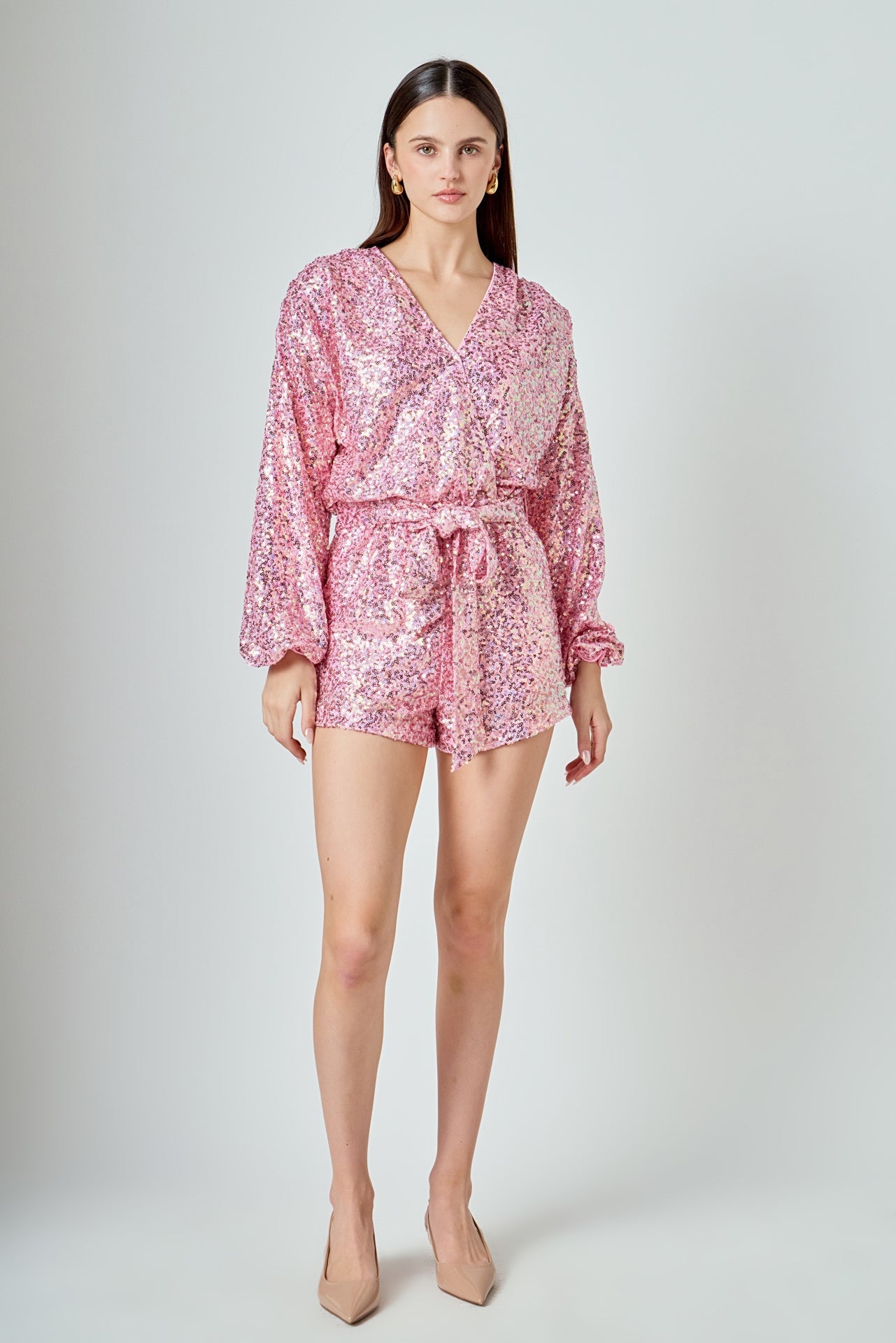 ENDLESS ROSE - Sequin Romper - ROMPERS available at Objectrare
