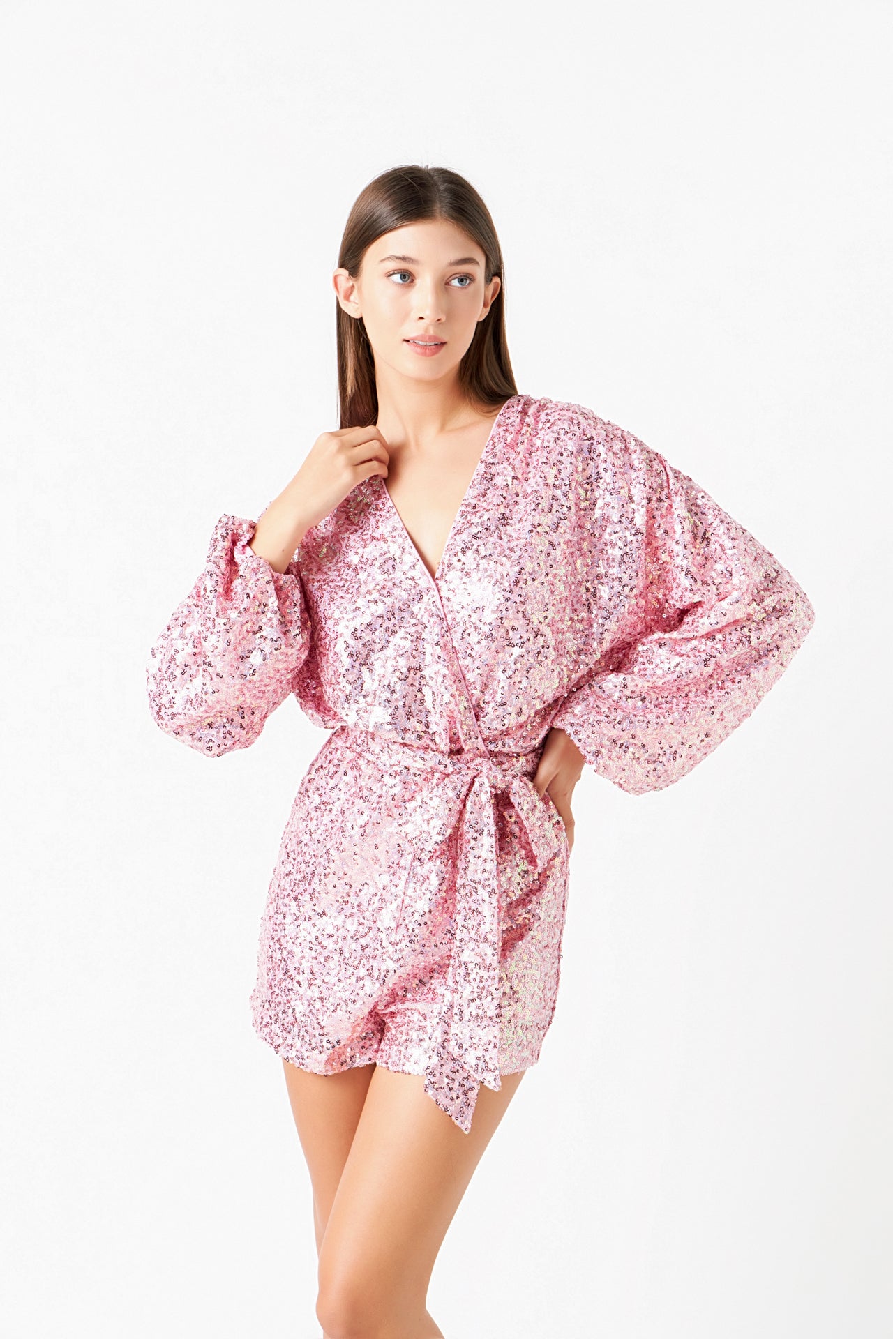 ENDLESS ROSE - Sequin Romper - ROMPERS available at Objectrare