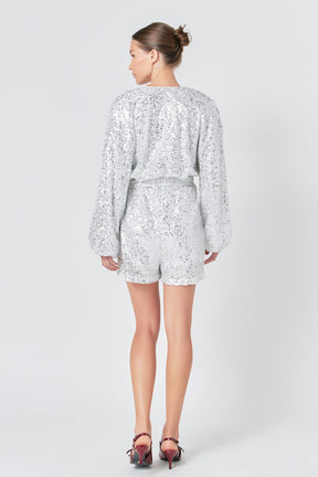 ENDLESS ROSE - Endless Rose - Sequin Romper - ROMPERS available at Objectrare