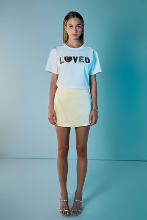 ENDLESS ROSE - Satin Mini Skirt - SKIRTS available at Objectrare