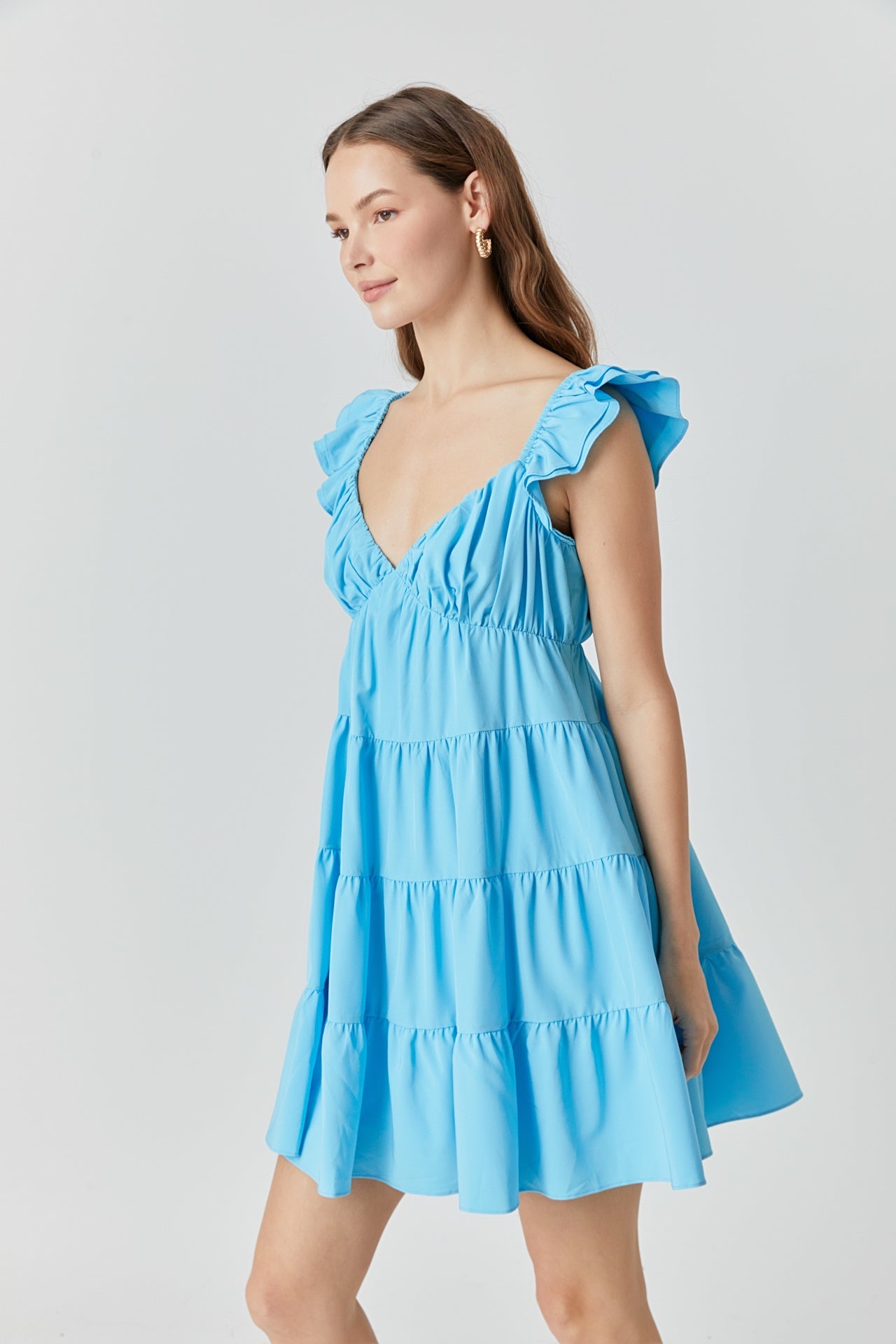 ENDLESS ROSE - Tiered Mini Dress - DRESSES available at Objectrare