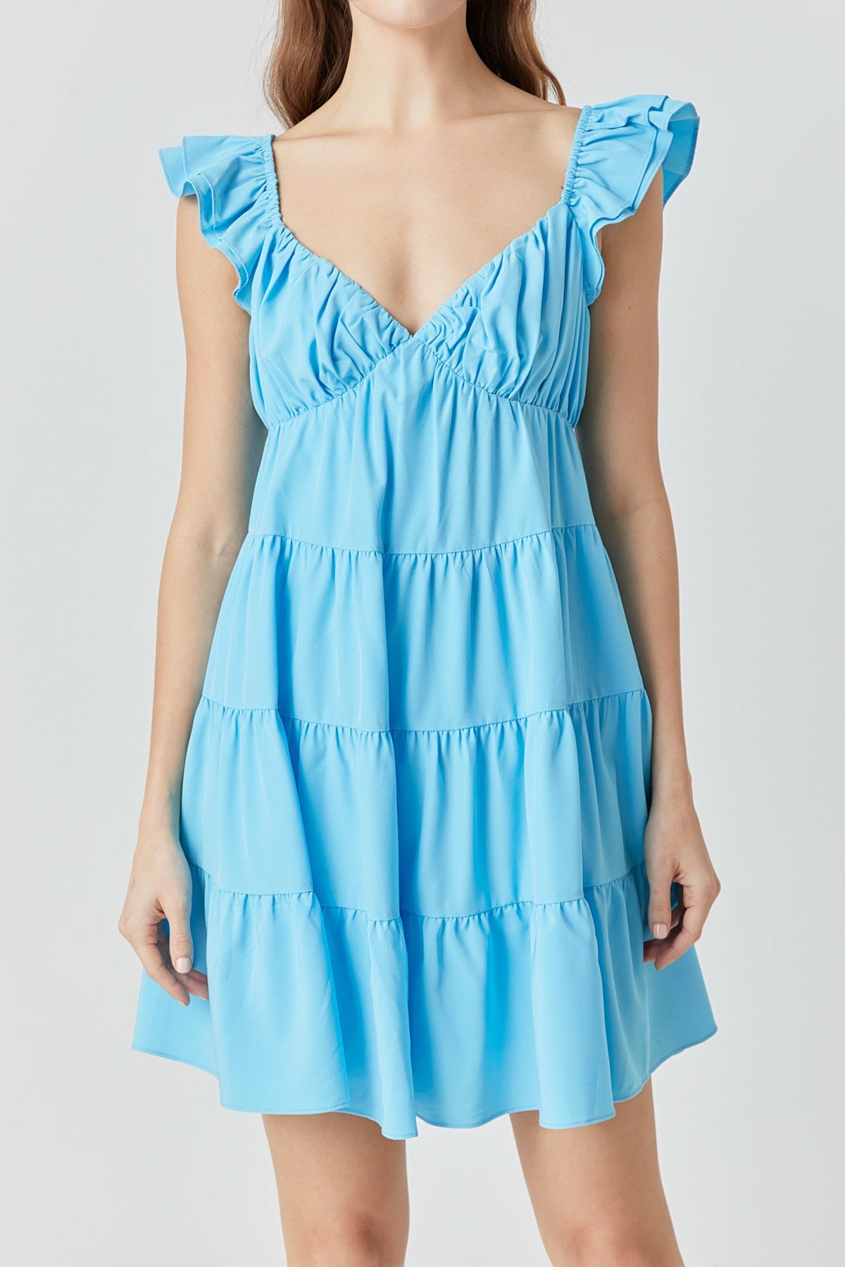 ENDLESS ROSE - Tiered Mini Dress - DRESSES available at Objectrare