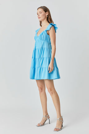 ENDLESS ROSE - Tiered Mini Dress - DRESSES available at Objectrare