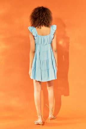 ENDLESS ROSE - Tiered Mini Dress - DRESSES available at Objectrare