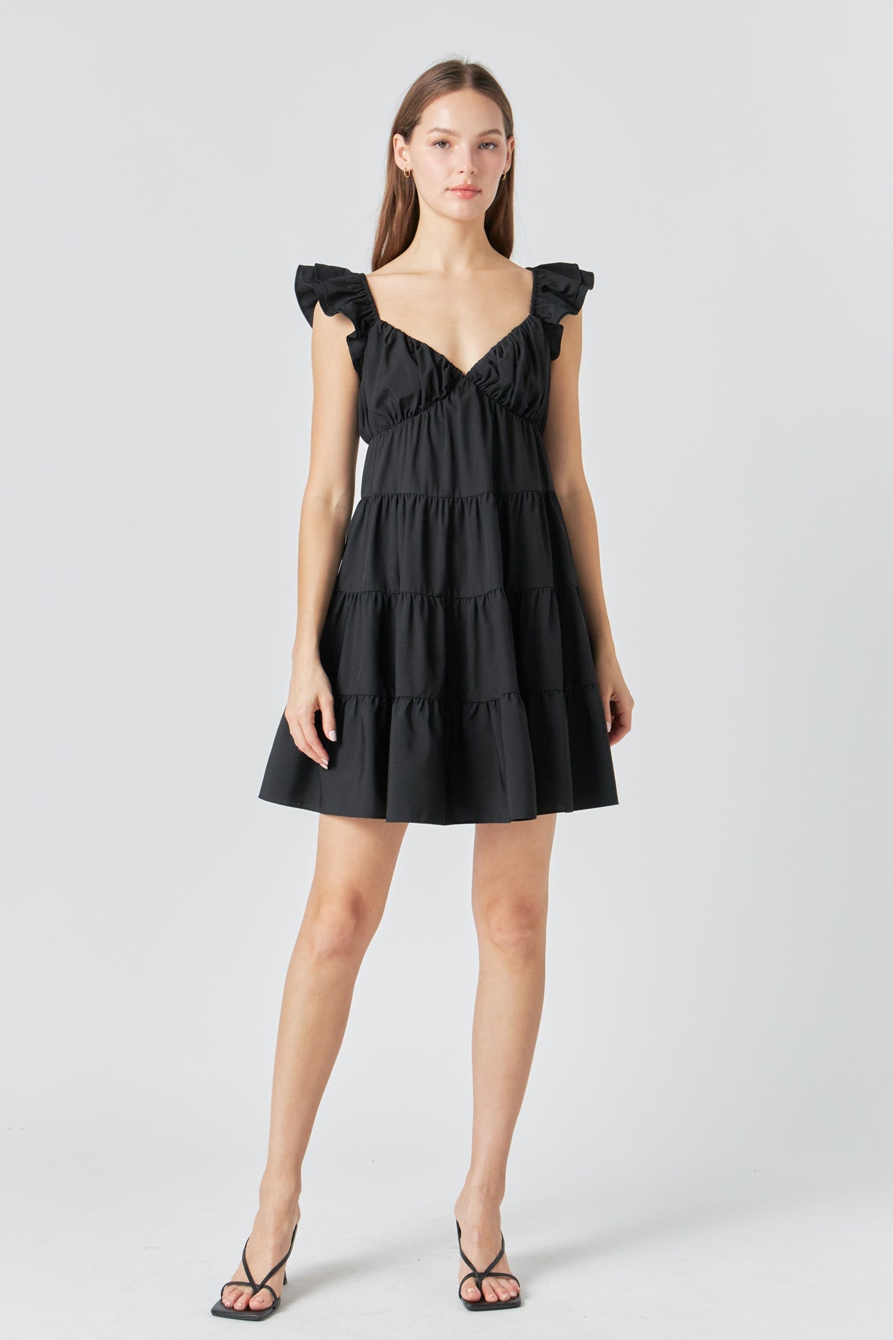 ENDLESS ROSE - Tiered Mini Dress - DRESSES available at Objectrare