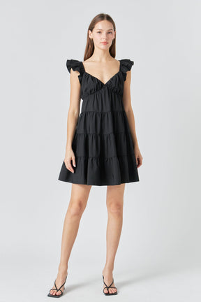 ENDLESS ROSE - Tiered Mini Dress - DRESSES available at Objectrare