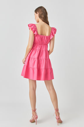 ENDLESS ROSE - Tiered Mini Dress - DRESSES available at Objectrare
