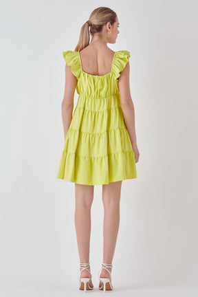 Tiered Mini Dress