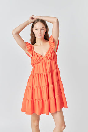 ENDLESS ROSE - Tiered Mini Dress - DRESSES available at Objectrare