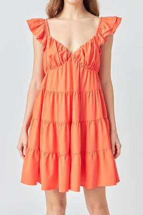 ENDLESS ROSE - Tiered Mini Dress - DRESSES available at Objectrare