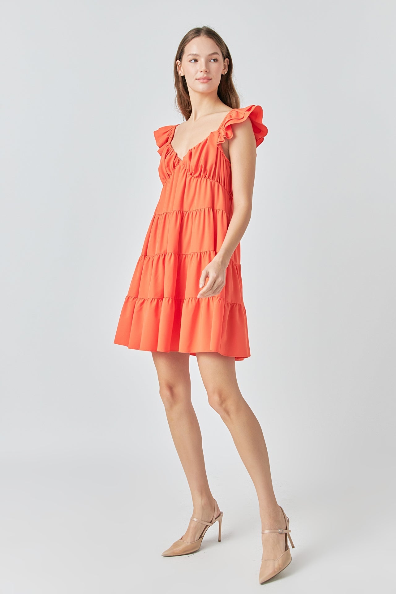 ENDLESS ROSE - Tiered Mini Dress - DRESSES available at Objectrare