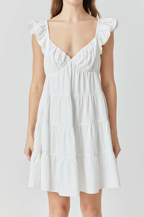 ENDLESS ROSE - Tiered Mini Dress - DRESSES available at Objectrare
