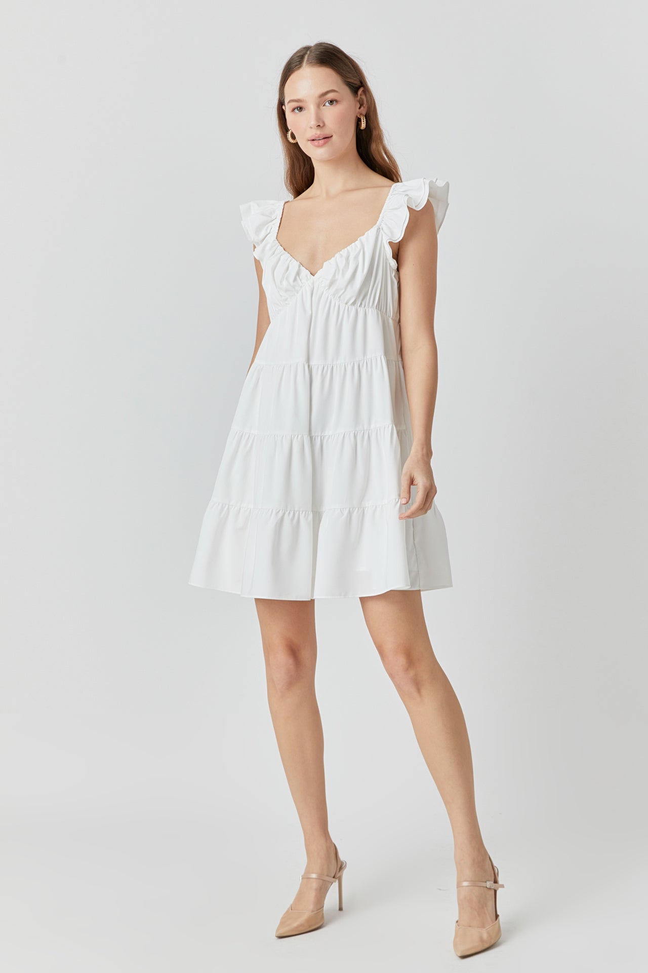 ENDLESS ROSE - Tiered Mini Dress - DRESSES available at Objectrare