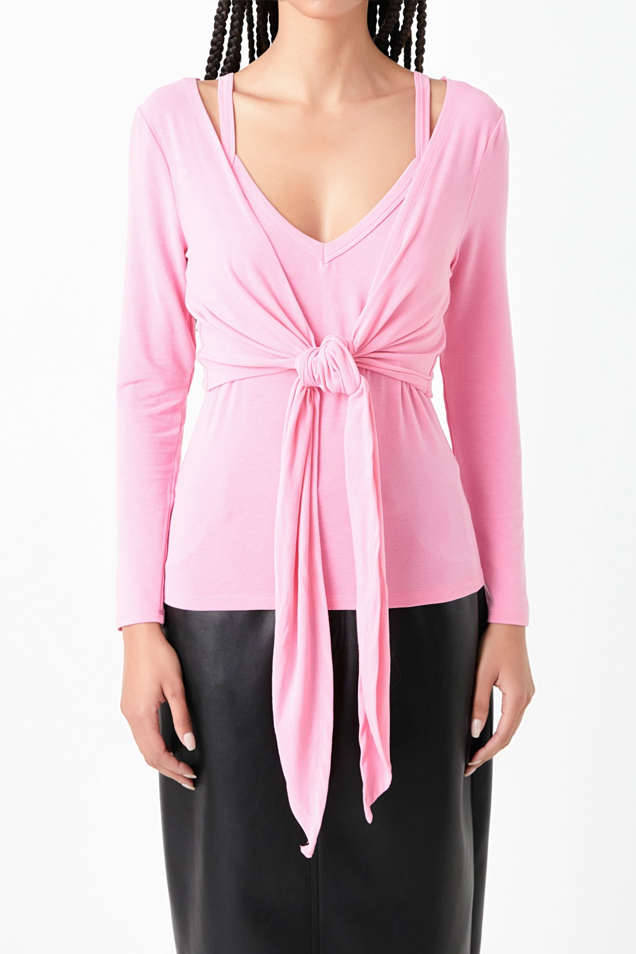 GREY LAB - Two Piece Set Cardigan Cami - TOPS available at Objectrare