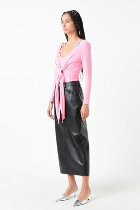 GREY LAB - Two Piece Set Cardigan Cami - TOPS available at Objectrare