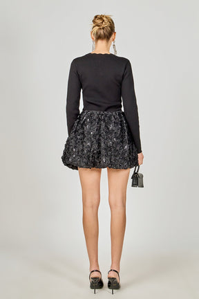 ENDLESS ROSE - Scalloped Accent Split Long Cardigan - SWEATERS & KNITS available at Objectrare