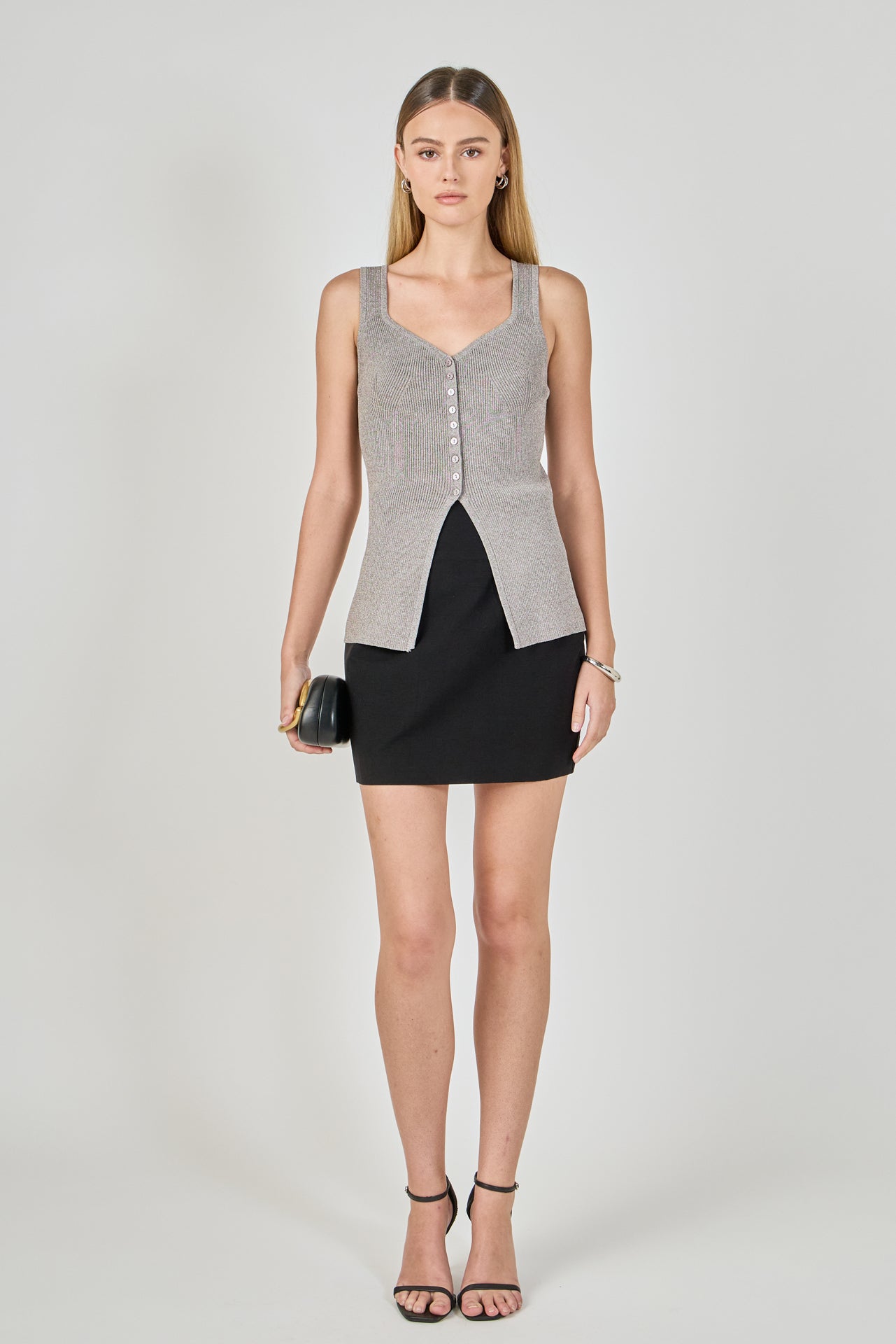ENDLESS ROSE - Knit Sleeveless Long Top - SWEATERS & KNITS available at Objectrare