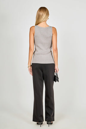 Knit Sleeveless Long Top