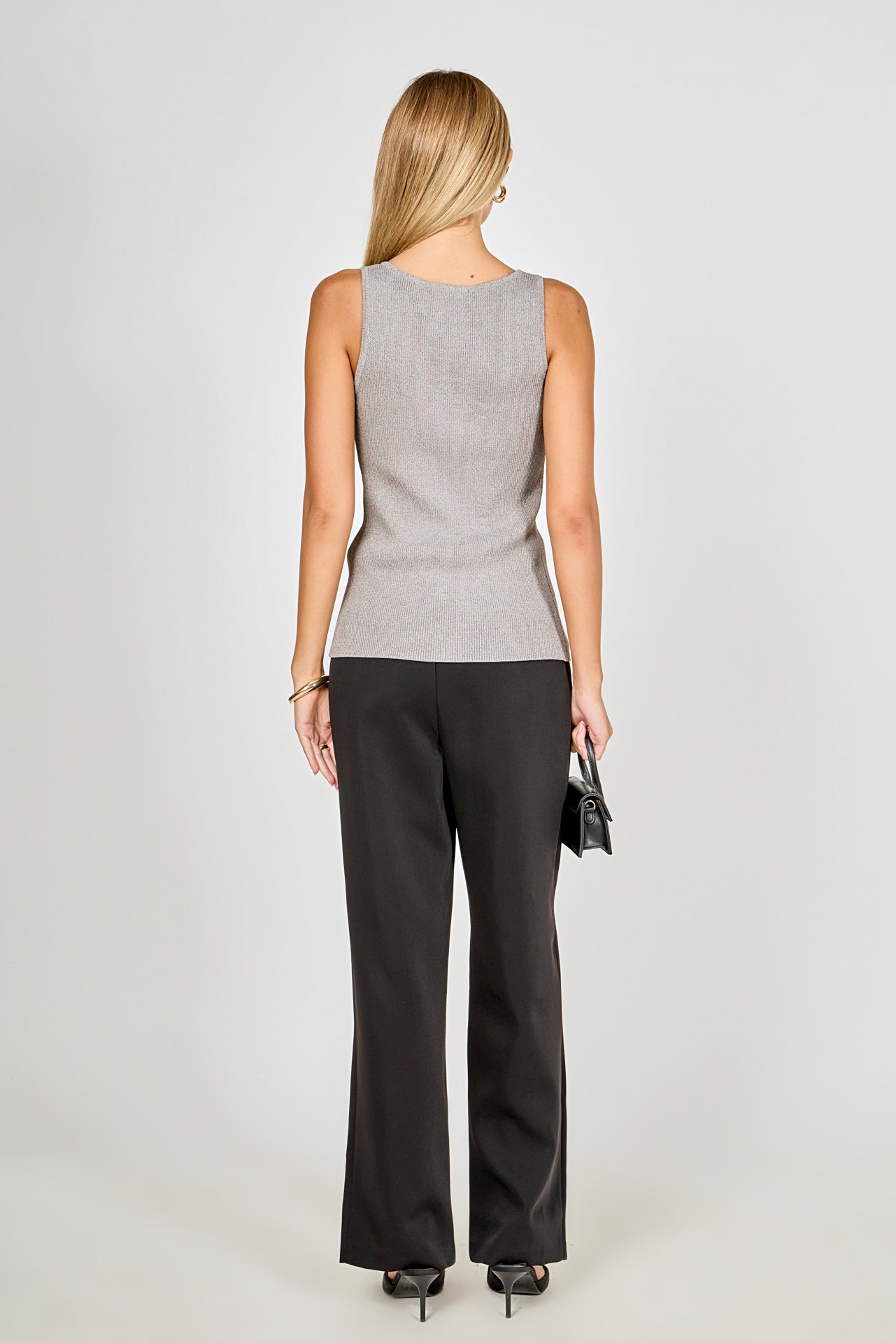 ENDLESS ROSE - Knit Sleeveless Long Top - SWEATERS & KNITS available at Objectrare