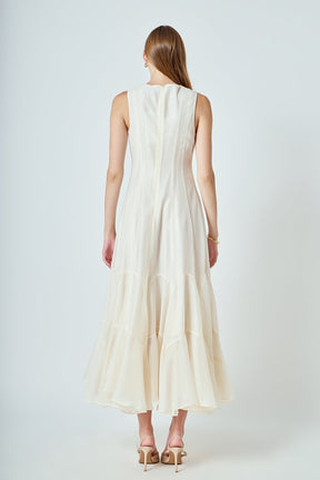 ENDLESS ROSE - Godet Detail Maxi Dress - DRESSES available at Objectrare