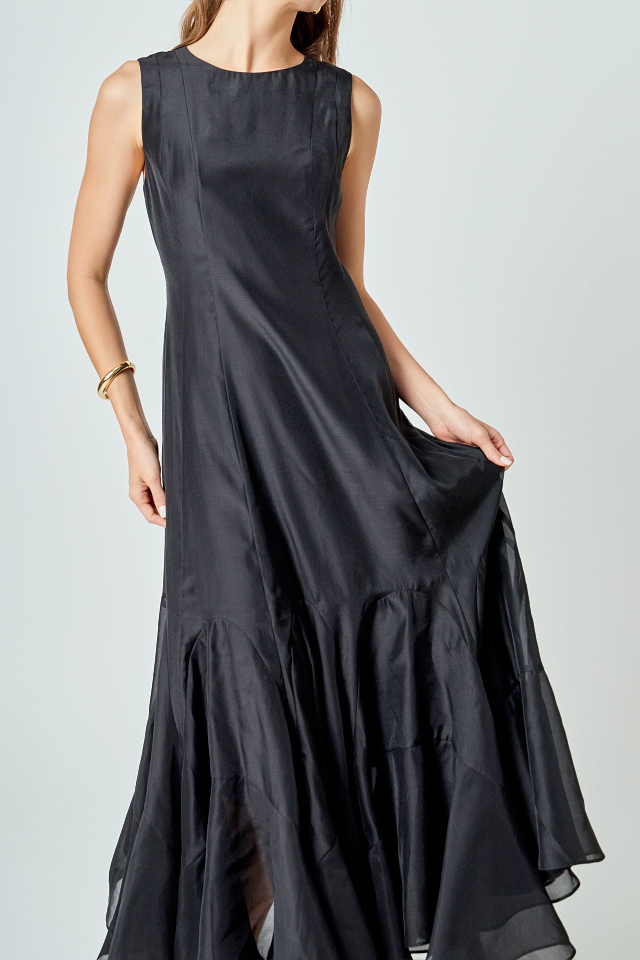ENDLESS ROSE - Godet Detail Maxi Dress - DRESSES available at Objectrare