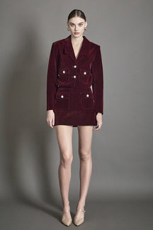 ENDLESS ROSE - Cropped Collared Blazer - JACKETS available at Objectrare