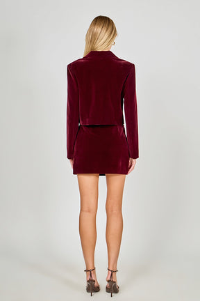Cropped Collared Blazer