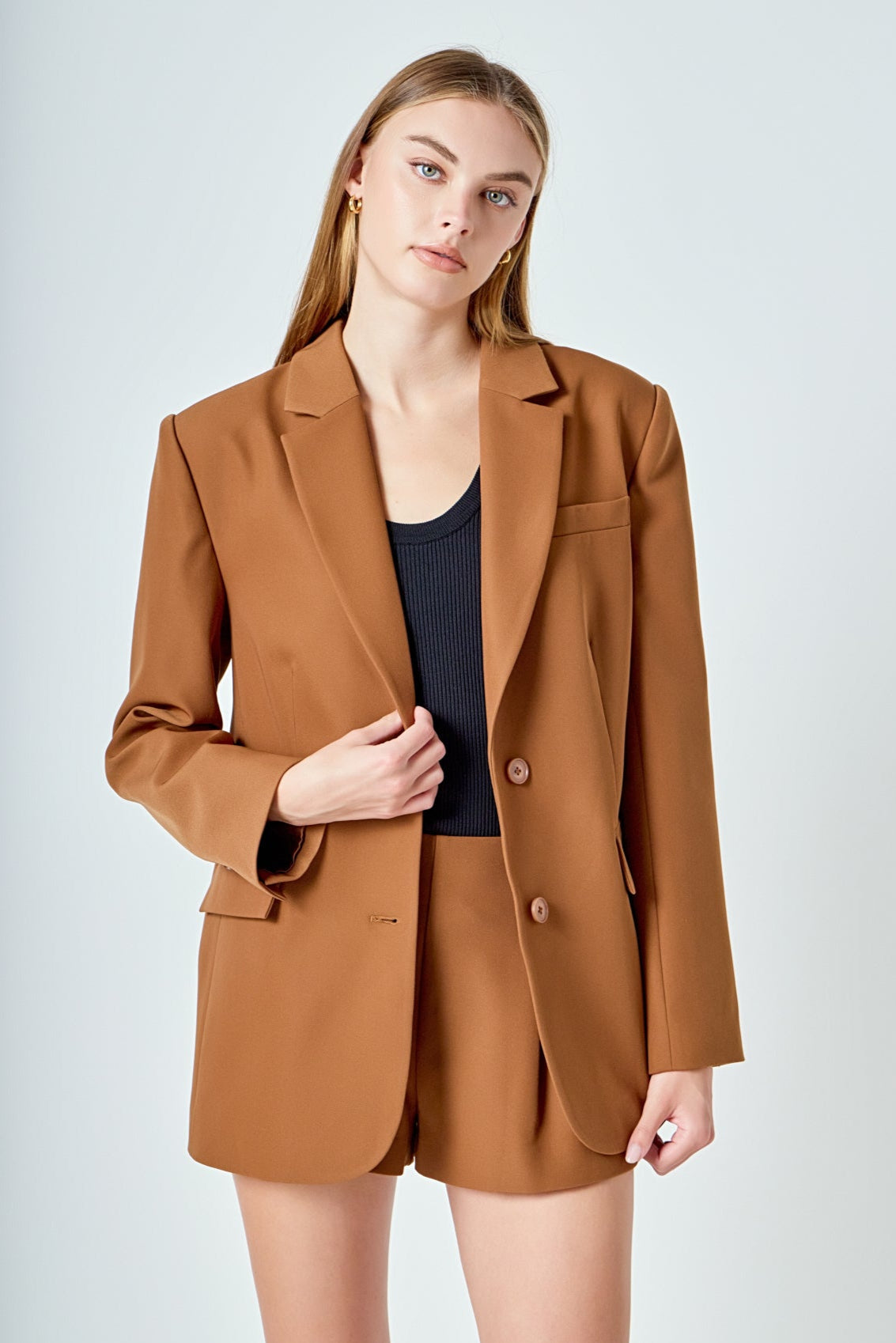 ENDLESS ROSE - Everyday Oversize 2 button Blazer - BLAZERS available at Objectrare