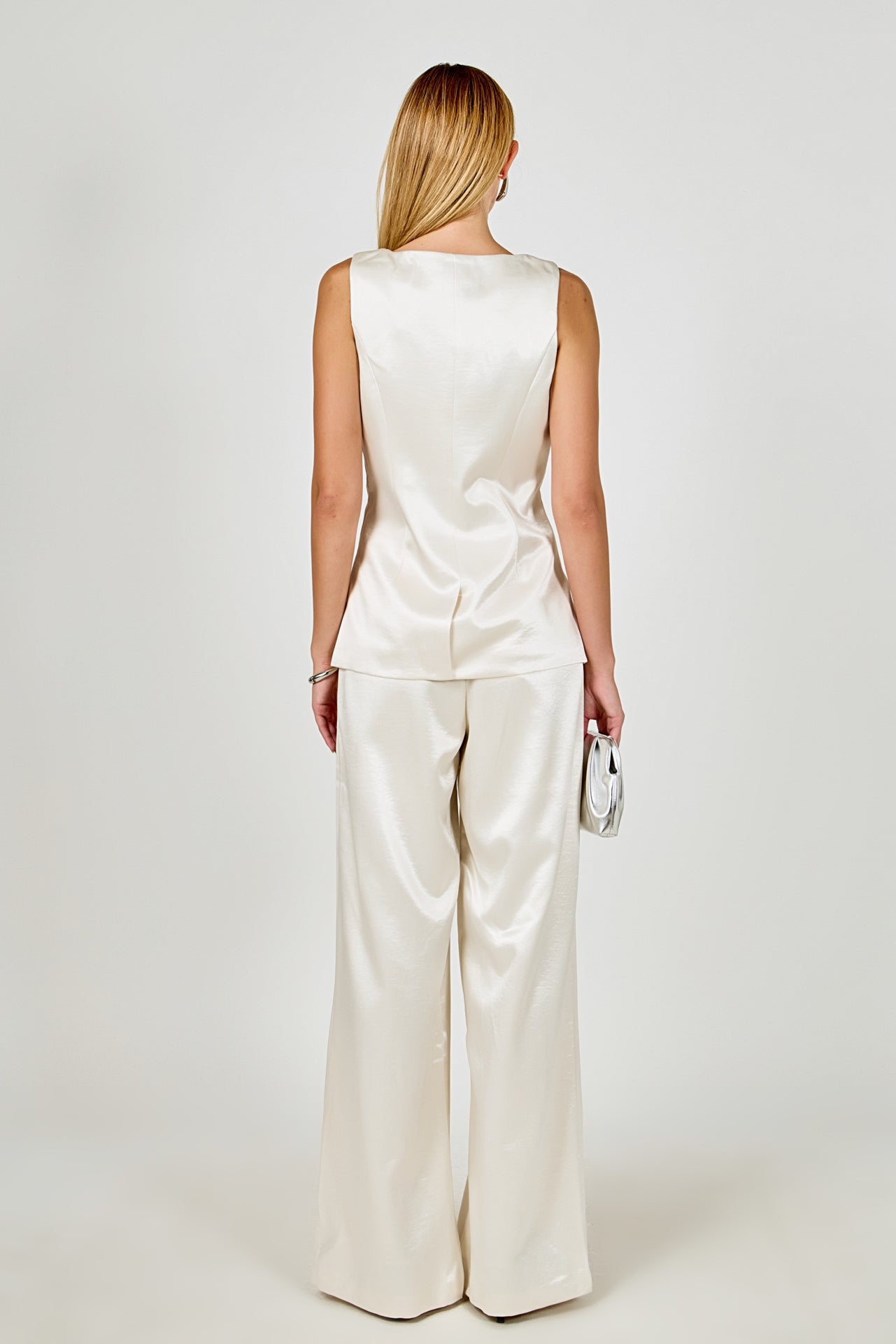 ENDLESS ROSE - Satin Velvet Scoop Neck Top - TOPS available at Objectrare