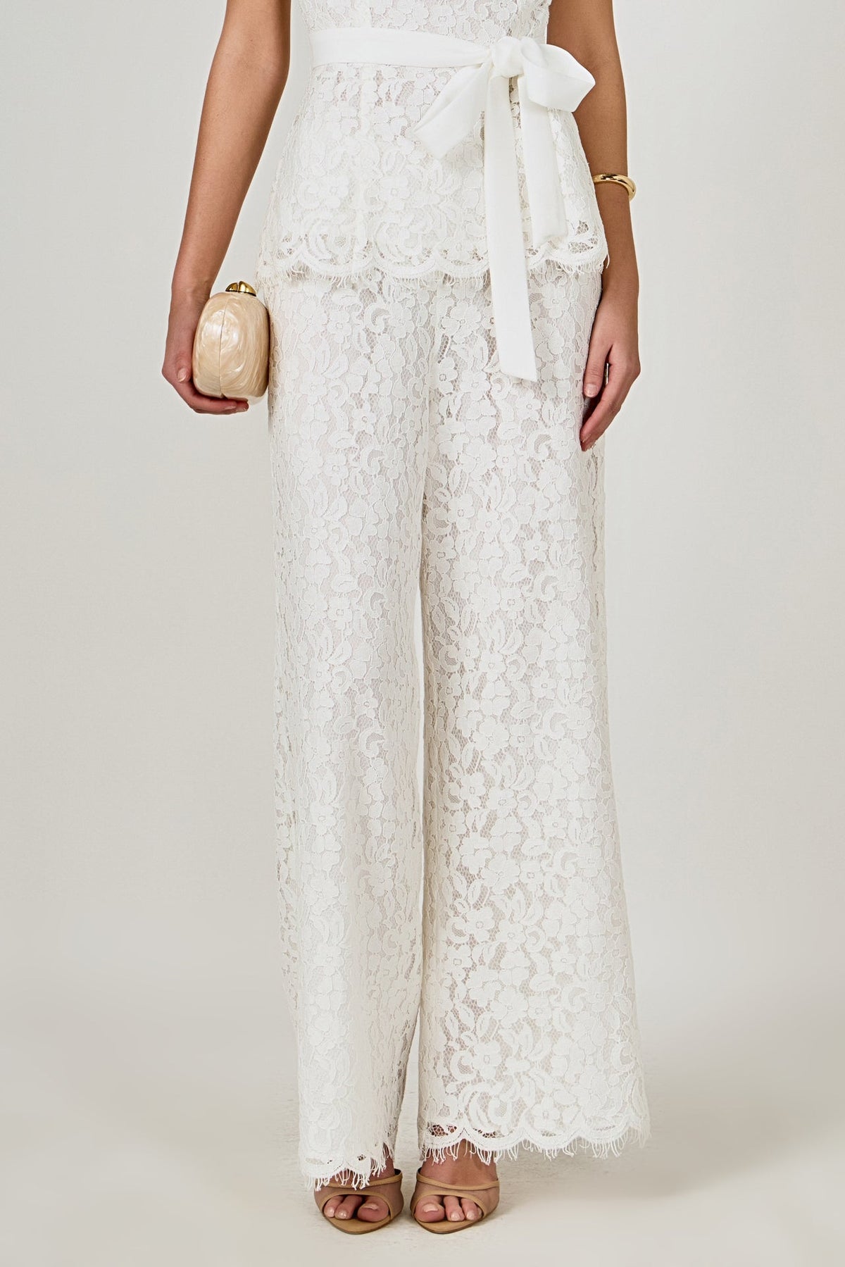 Lace Wide Leg Pants