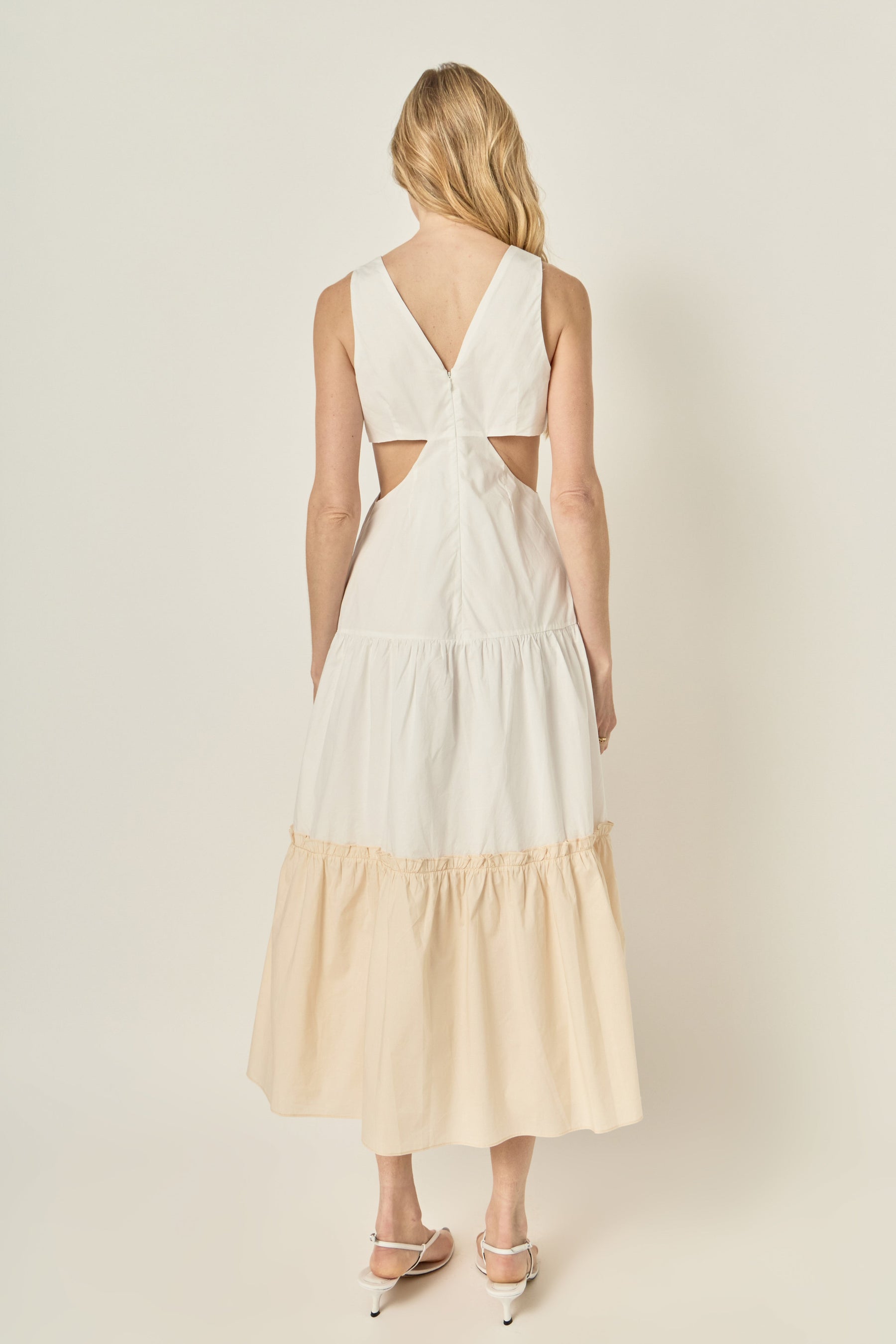 LA'VEN - Twist Cut Out Color Block Maxi - DRESSES available at Objectrare