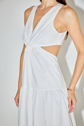 LA'VEN - Twist Cut Out Color Block Maxi - DRESSES available at Objectrare