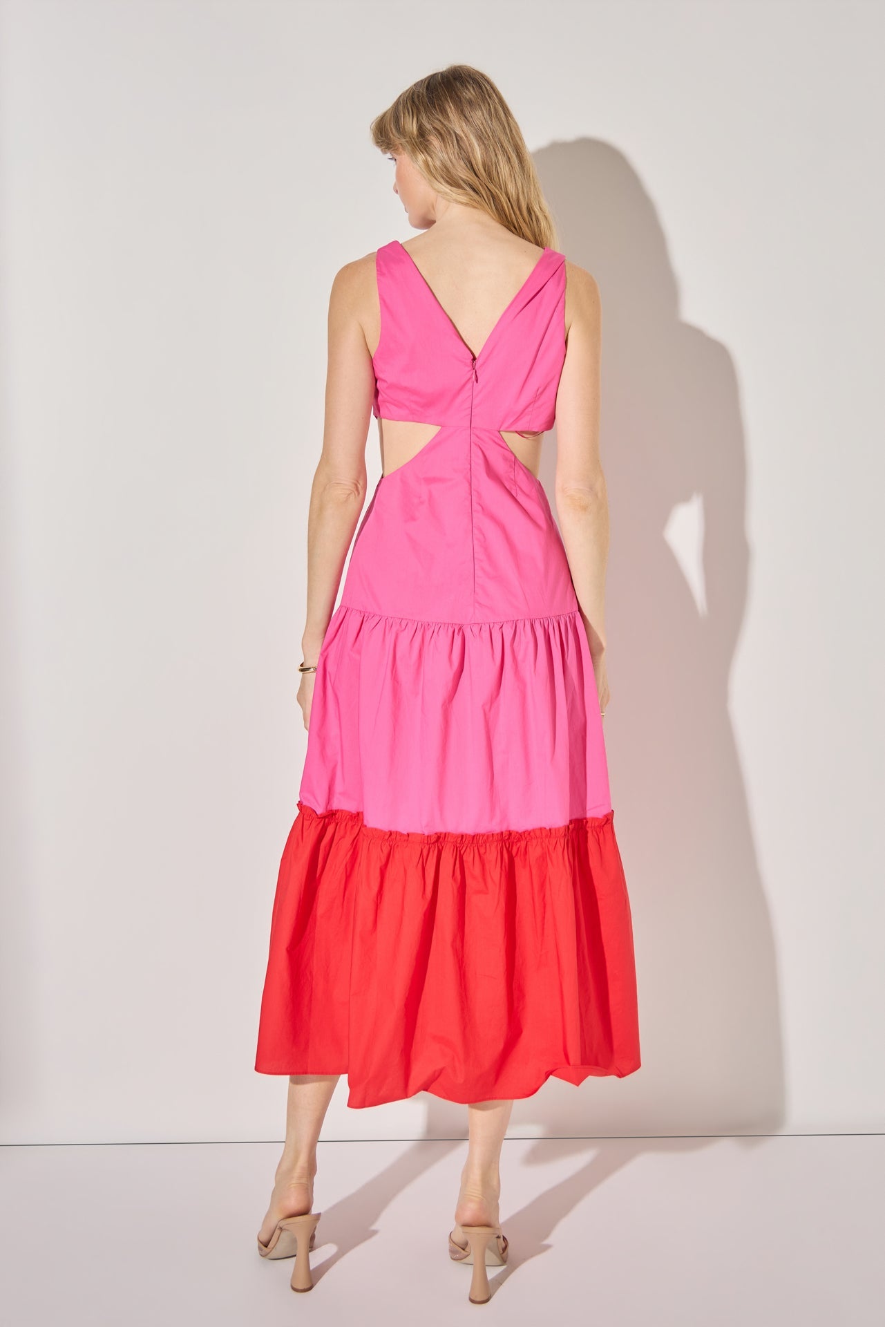 LA'VEN - Twist Cut Out Color Block Maxi - DRESSES available at Objectrare