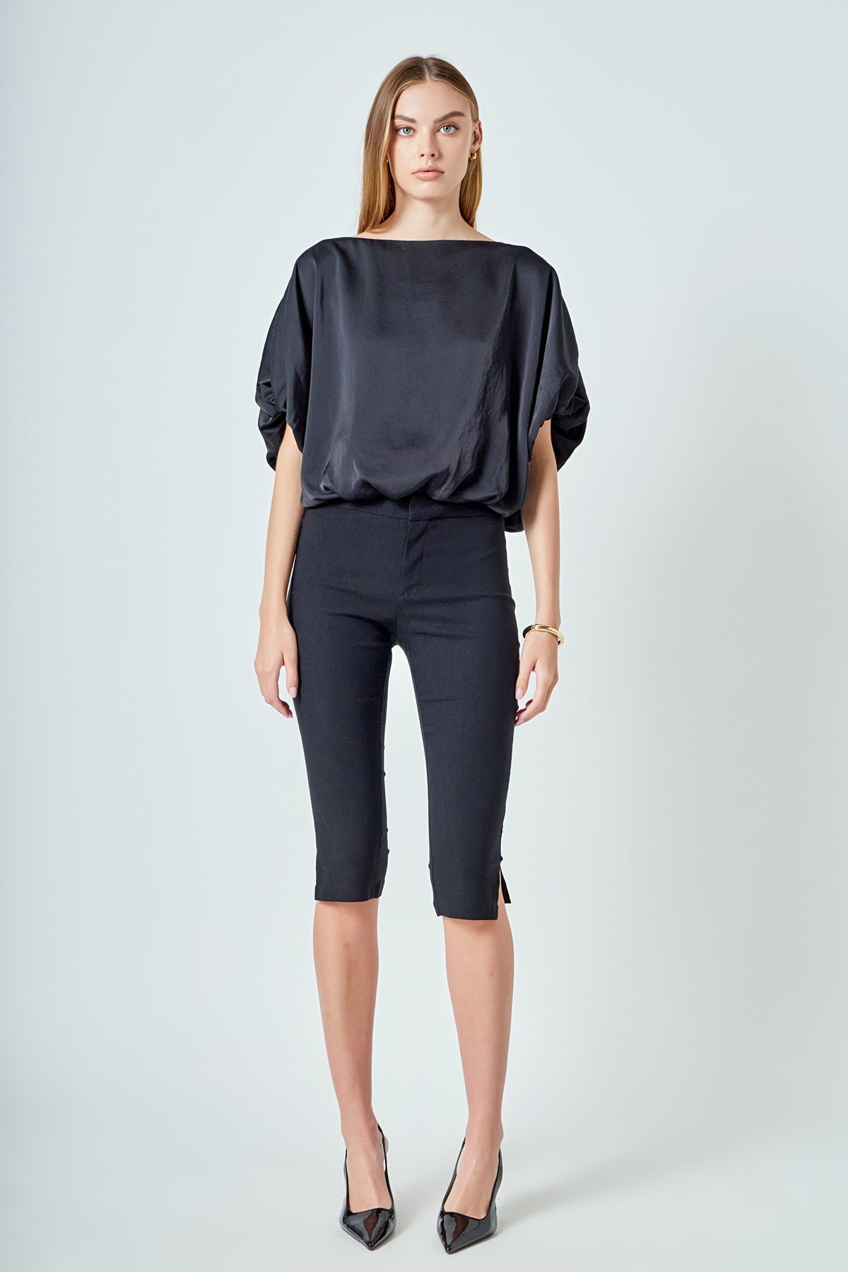 One Shoulder Bubble Top