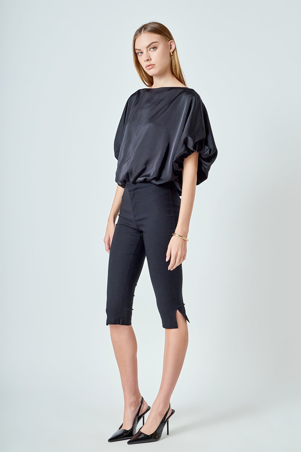 One Shoulder Bubble Top