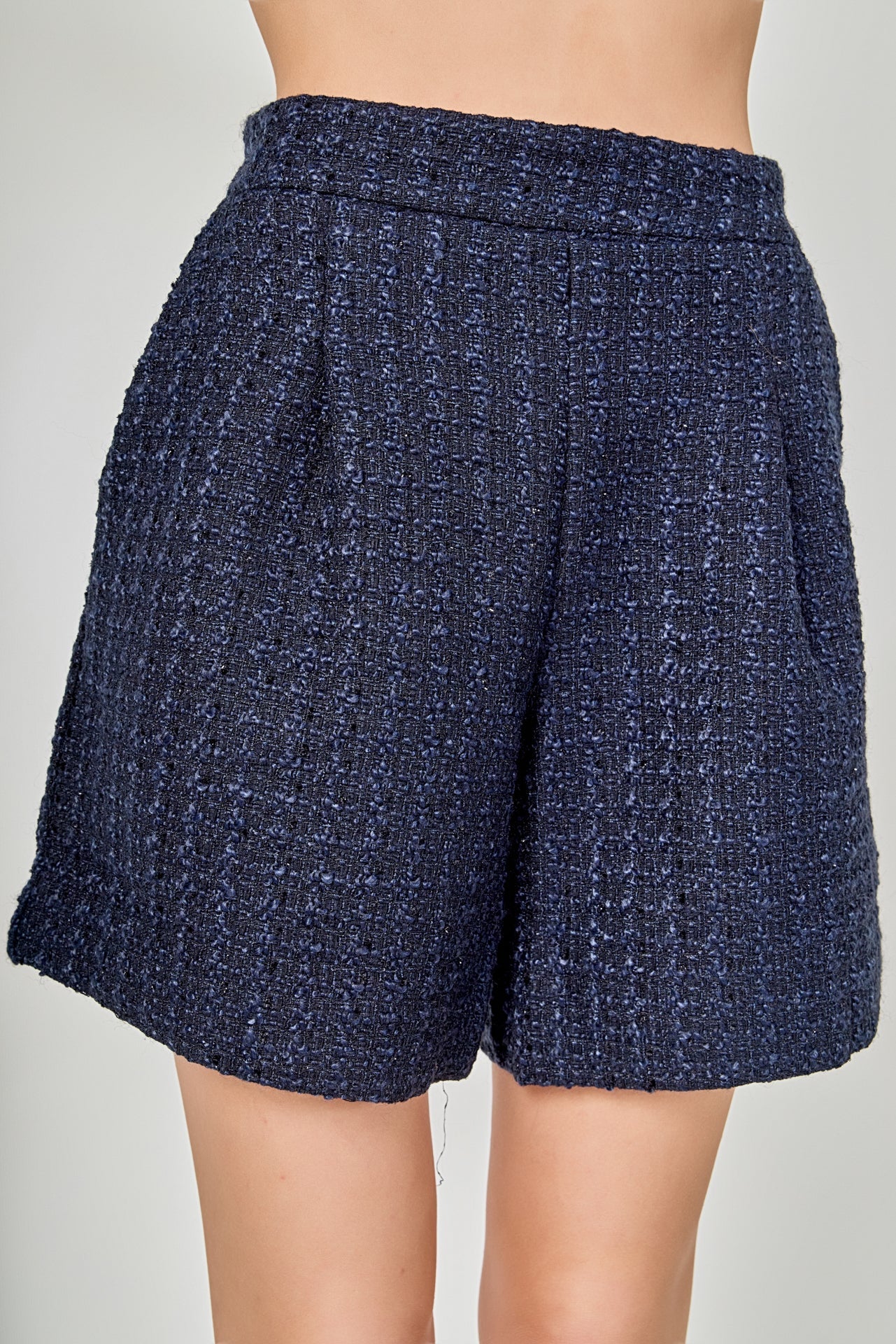 ENDLESS ROSE - Tweed Relaxed Long Shorts - BOTTOMS available at Objectrare