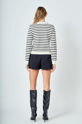 ENDLESS ROSE - Colette Endless Striped Sweater - SWEATERS & KNITS available at Objectrare