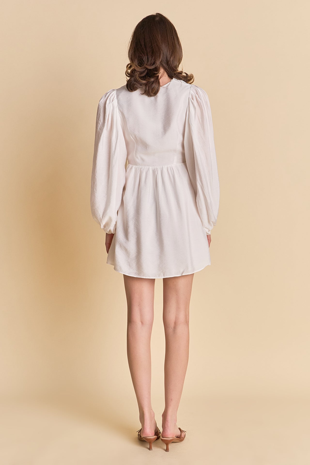 Endless Rose Women's Twist Front Draped Mini Dress