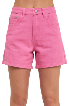 Colored Denim Shorts