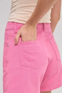 Colored Denim Shorts