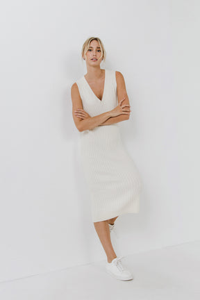 Sleeveless Knit Midi Dress