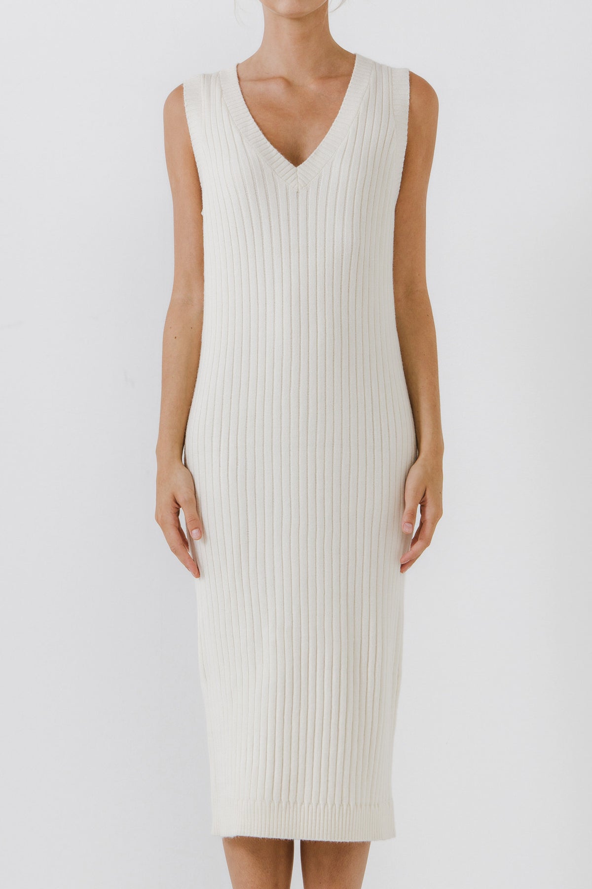 Sleeveless Knit Midi Dress