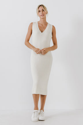 Sleeveless Knit Midi Dress
