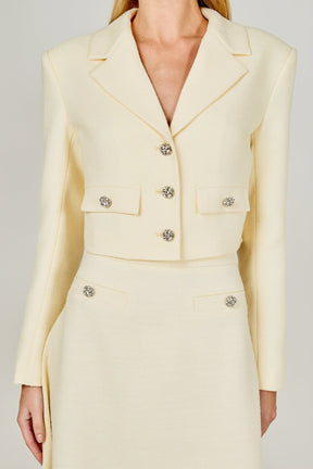 Cropped Tweed Jacket