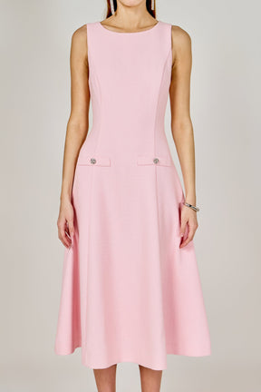 ENDLESS ROSE - Tweed Midi Dress - DRESSES available at Objectrare