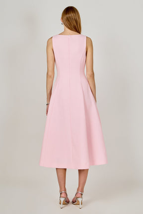 ENDLESS ROSE - Tweed Midi Dress - DRESSES available at Objectrare