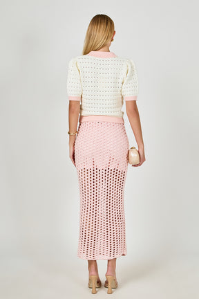 ENDLESS ROSE - Color Block Short Polo Sweater - SWEATERS & KNITS available at Objectrare